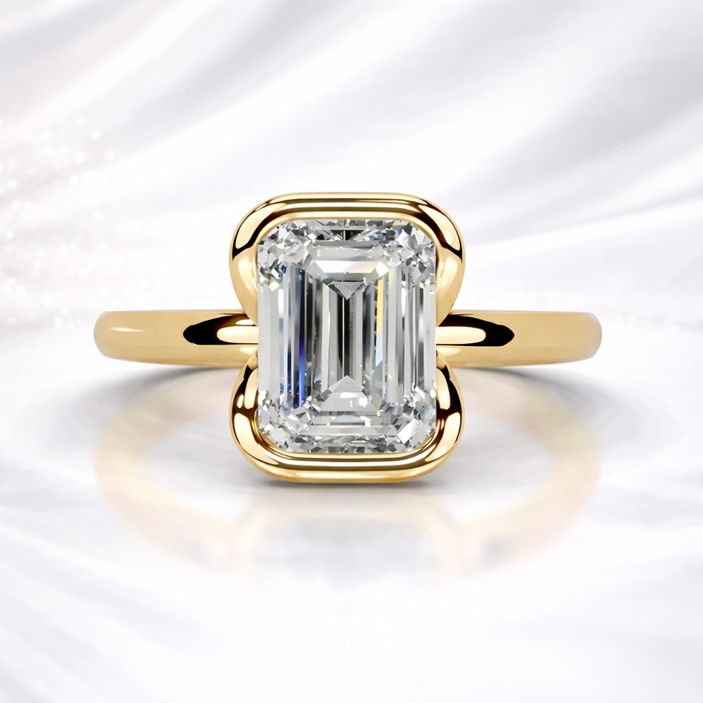 Aurielle Demi-Bezel 2 Carat Diamond