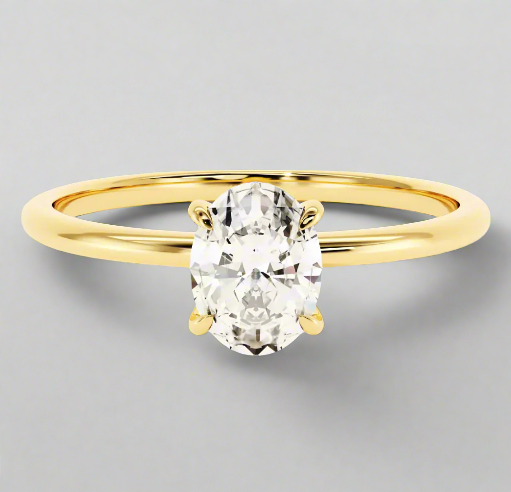 Seraphina: 5 Carat D Color VVS1 Moissanite Ring with Oval Design