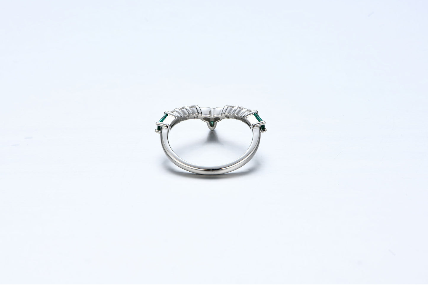 Elaria — Zambian Emerald Stackable Ring Set (2-Piece)