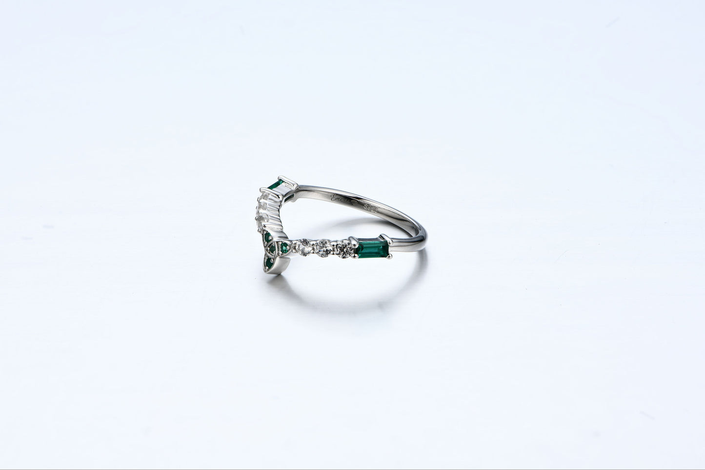 Elaria — Zambian Emerald Stackable Ring Set (2-Piece)