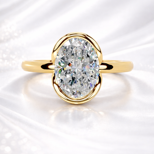 Aurielle Demi-Bezel 2 Carat Diamond