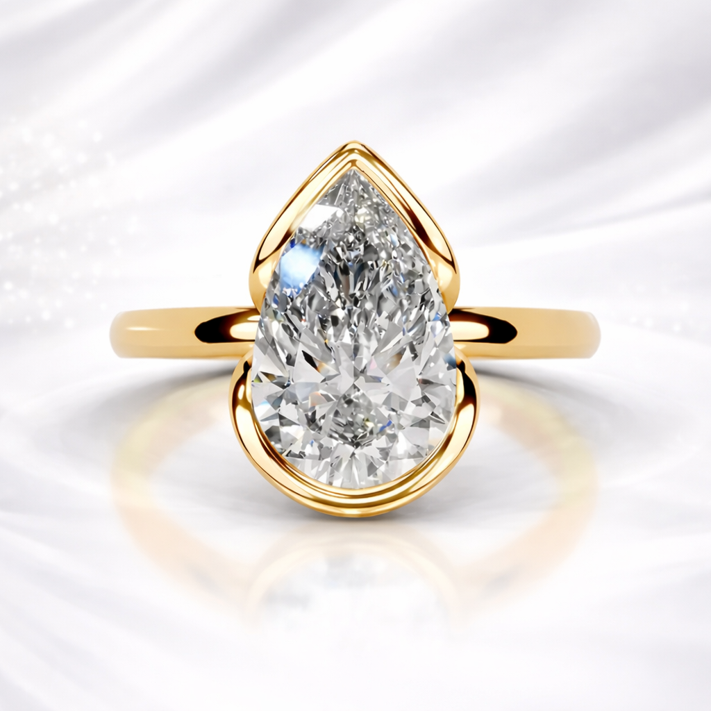 Aurielle Demi-Bezel 2 Carat Diamond