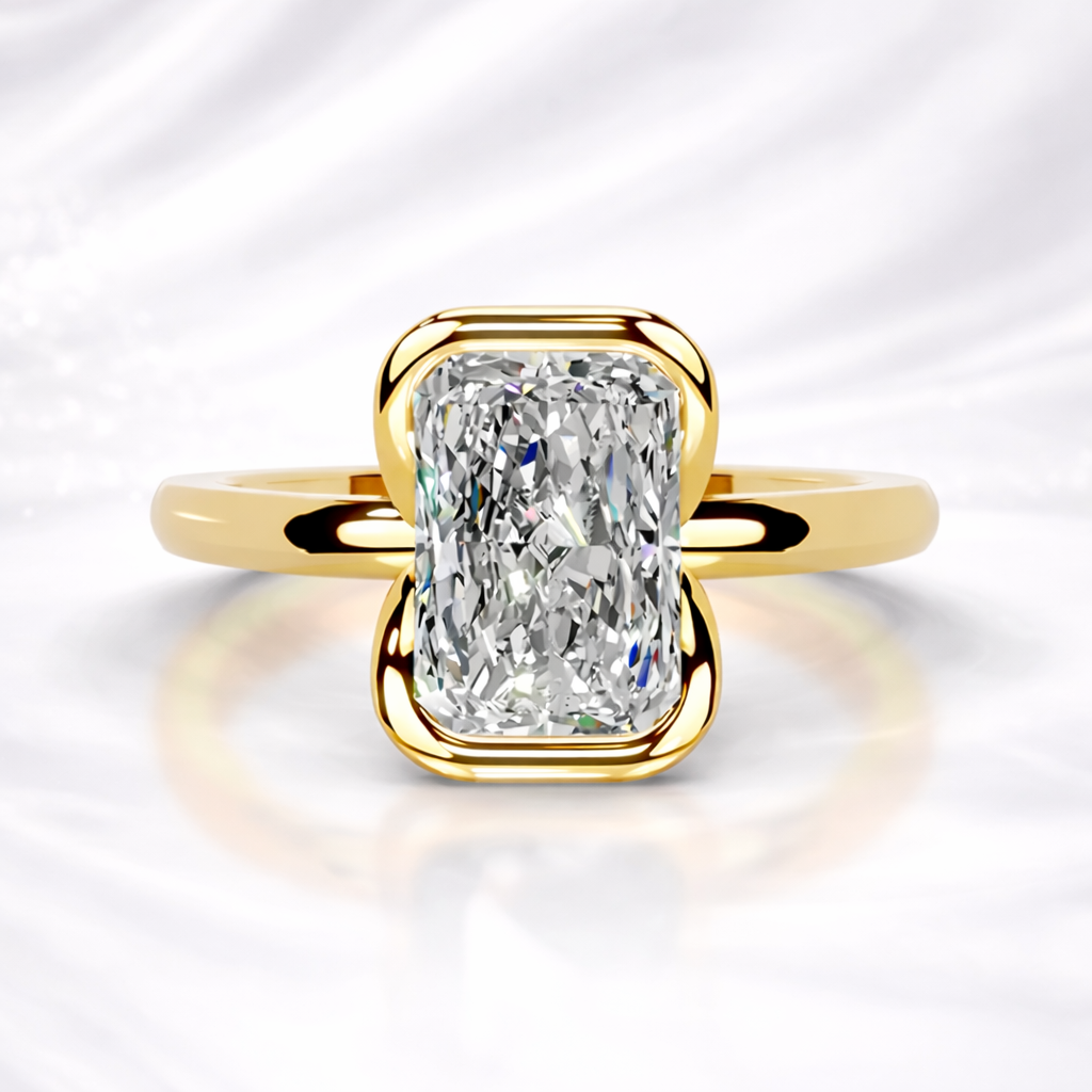 Aurielle Demi-Bezel 2 Carat Diamond