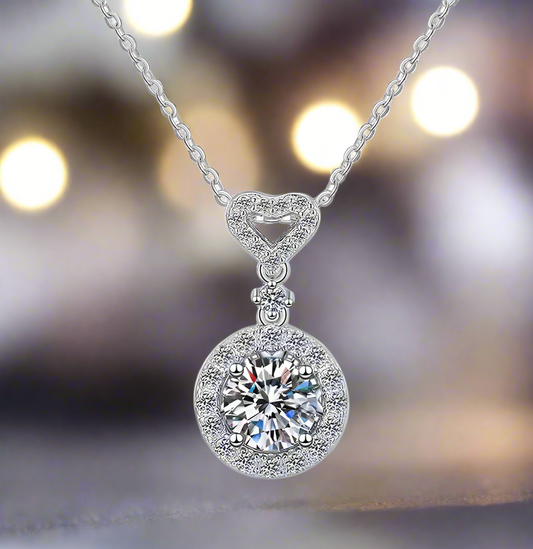 Aphoria: 2 Carat VVS1 Moissanite Pendant