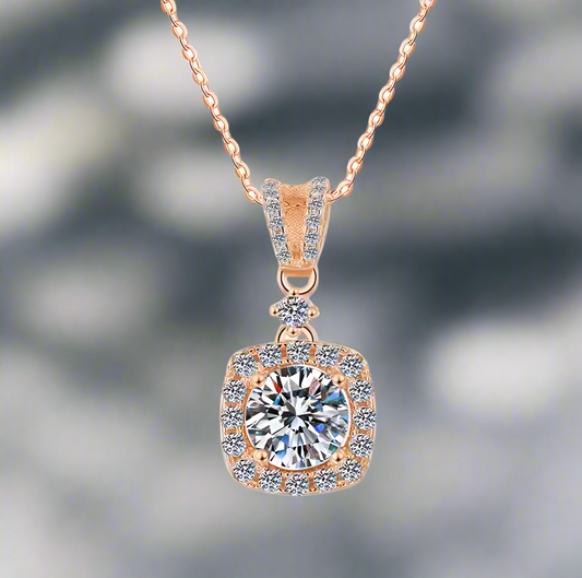 Aurelia: 1 Carat VVS1 D Color Moissanite Pendant