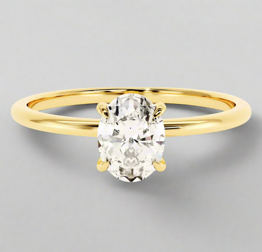 Seraphina: 5 Carat D Color VVS1 Moissanite Ring with Oval Design