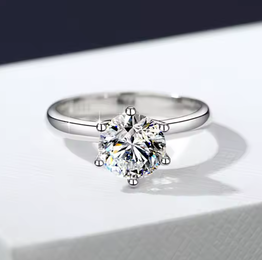 Éminence: 3 Carat D Color VVS1 Moissanite Solitaire Ring