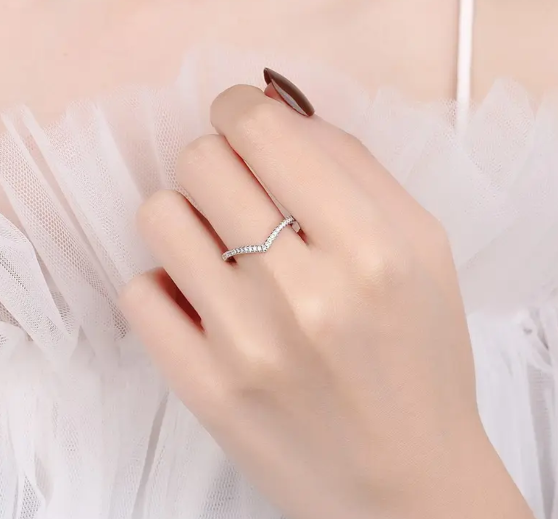 Harmony – Full Moissanite Stackable Ring