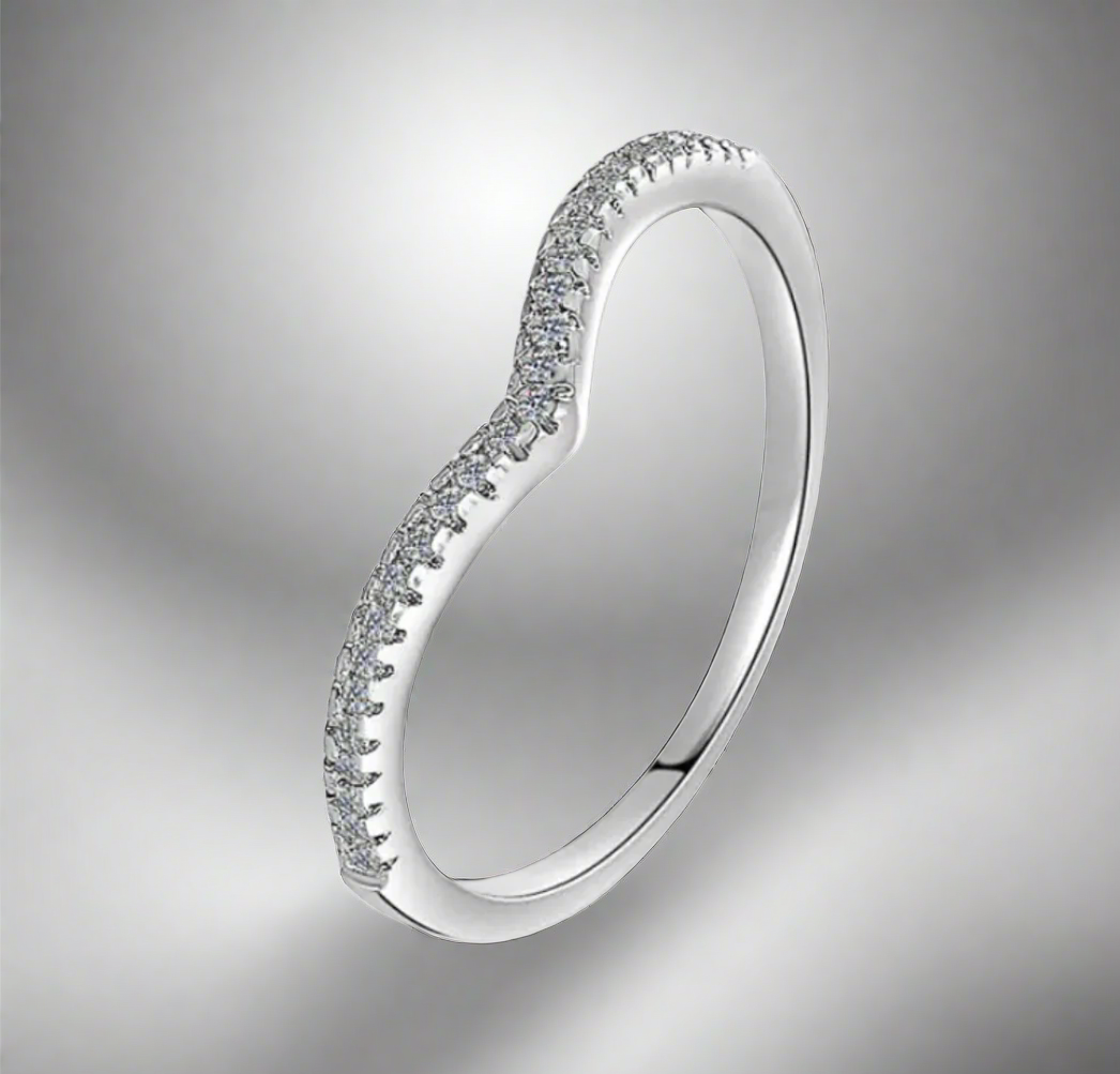 Harmony – Full Moissanite Stackable Ring