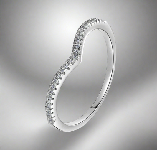 Harmony – Full Moissanite Stackable Ring